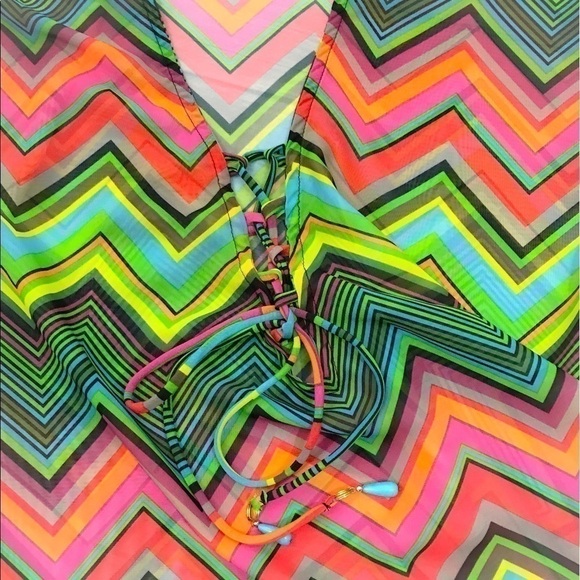 Ella Moss Isla Tunic Cover Up Semi Sheer Small - Picture 4 of 8